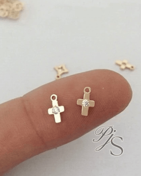 14K Gold Filled Mini Cross CharmPJS