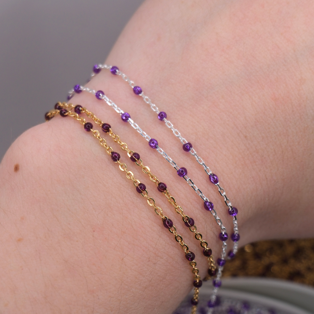 permanent jewellery chains and training gold filled sterling silver