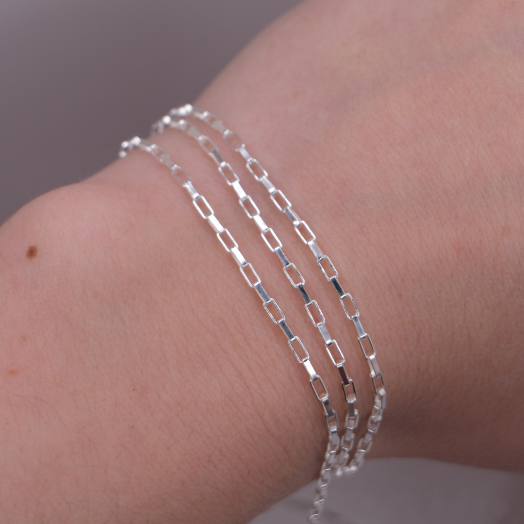 permanent jewellery chains and training gold filled sterling silver