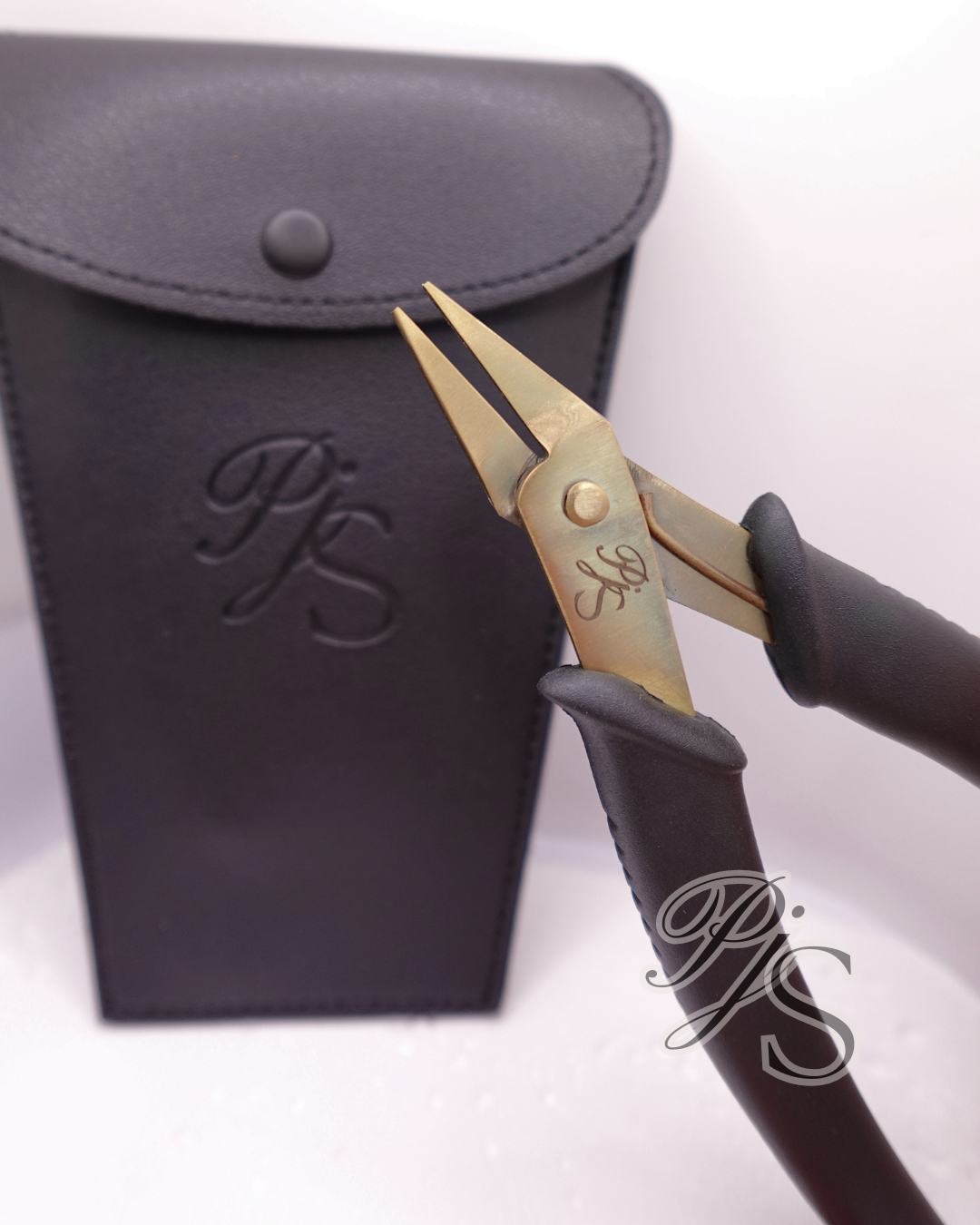 Precision Needle Nose Pliers – Matte Black & Gold
