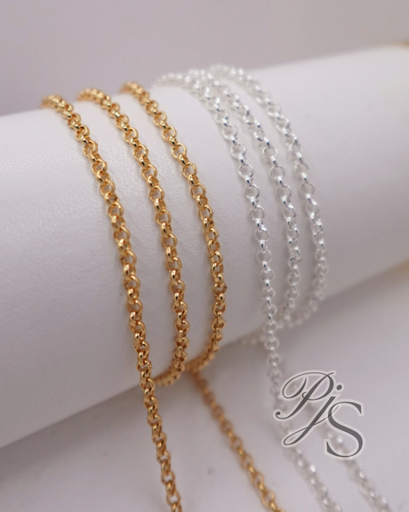2.25mm Chunky Rolo Chain - 14K Gold Filled, 925 Sterling Silver