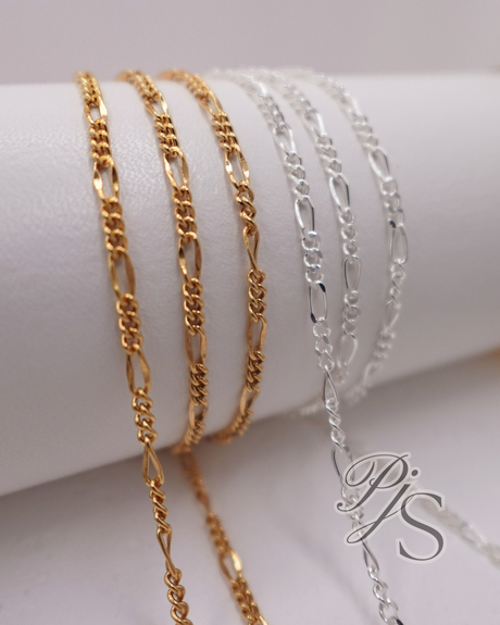 2.5mm Chunky Figaro Chain