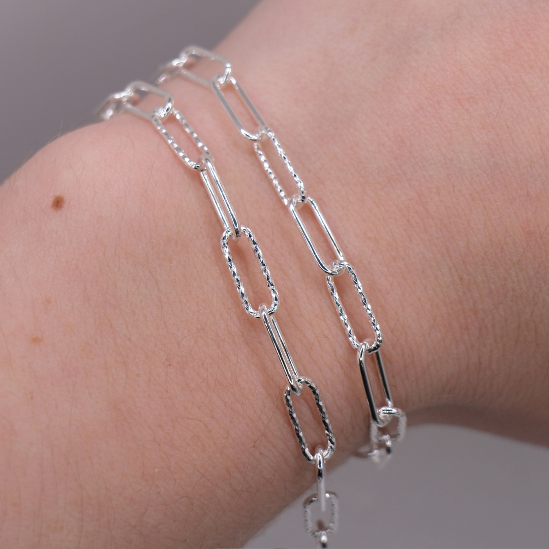 permanent jewellery paperclip chain