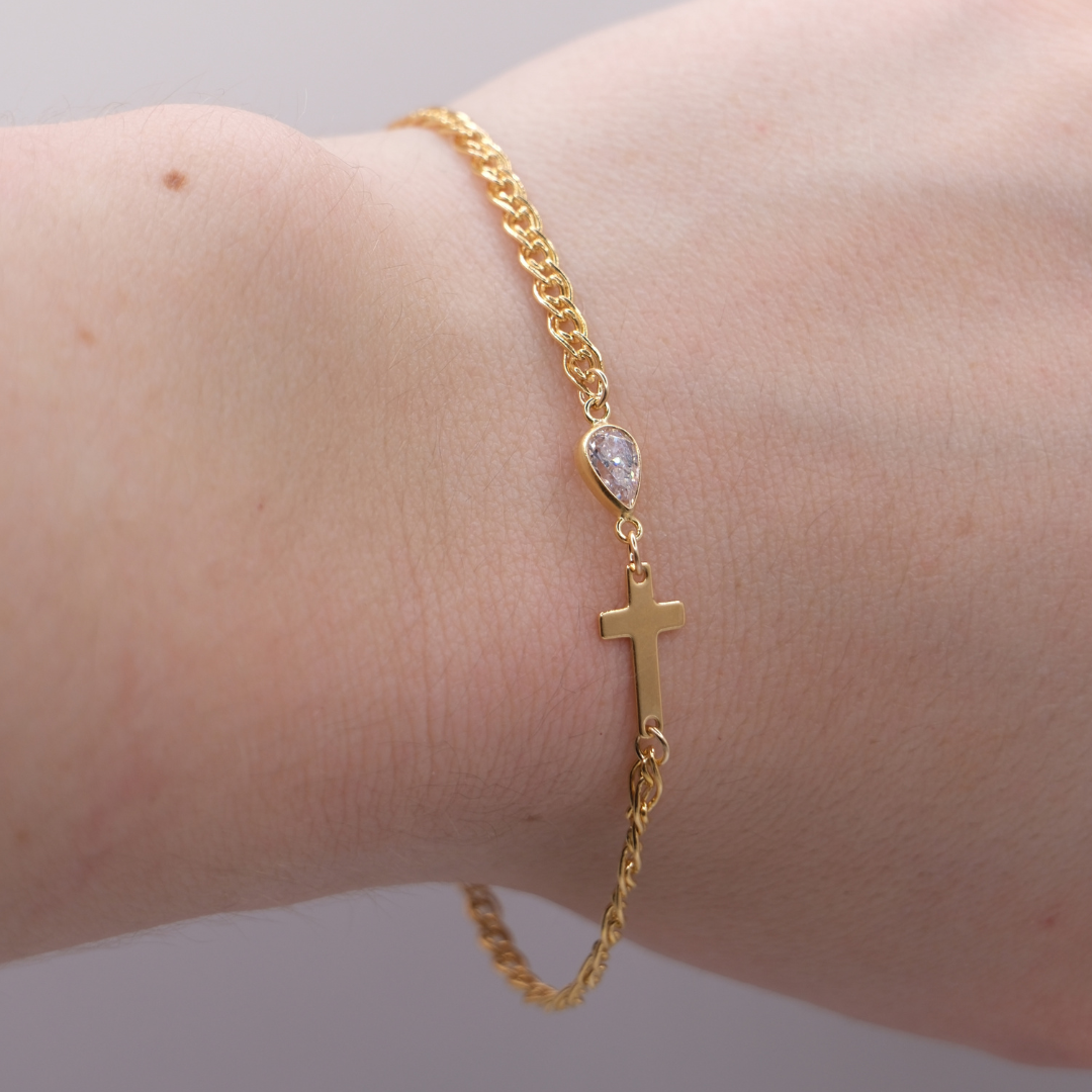 Cross Connector - 14K Gold Filled, 925 Sterling Silver
