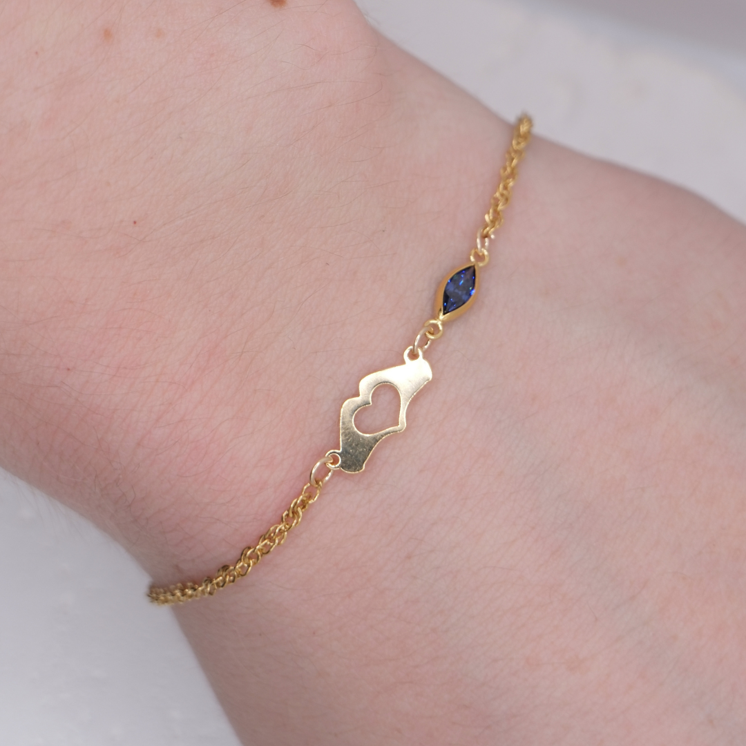 Heart Hands Connector - 14K Gold Filled, 925 Sterling Silver