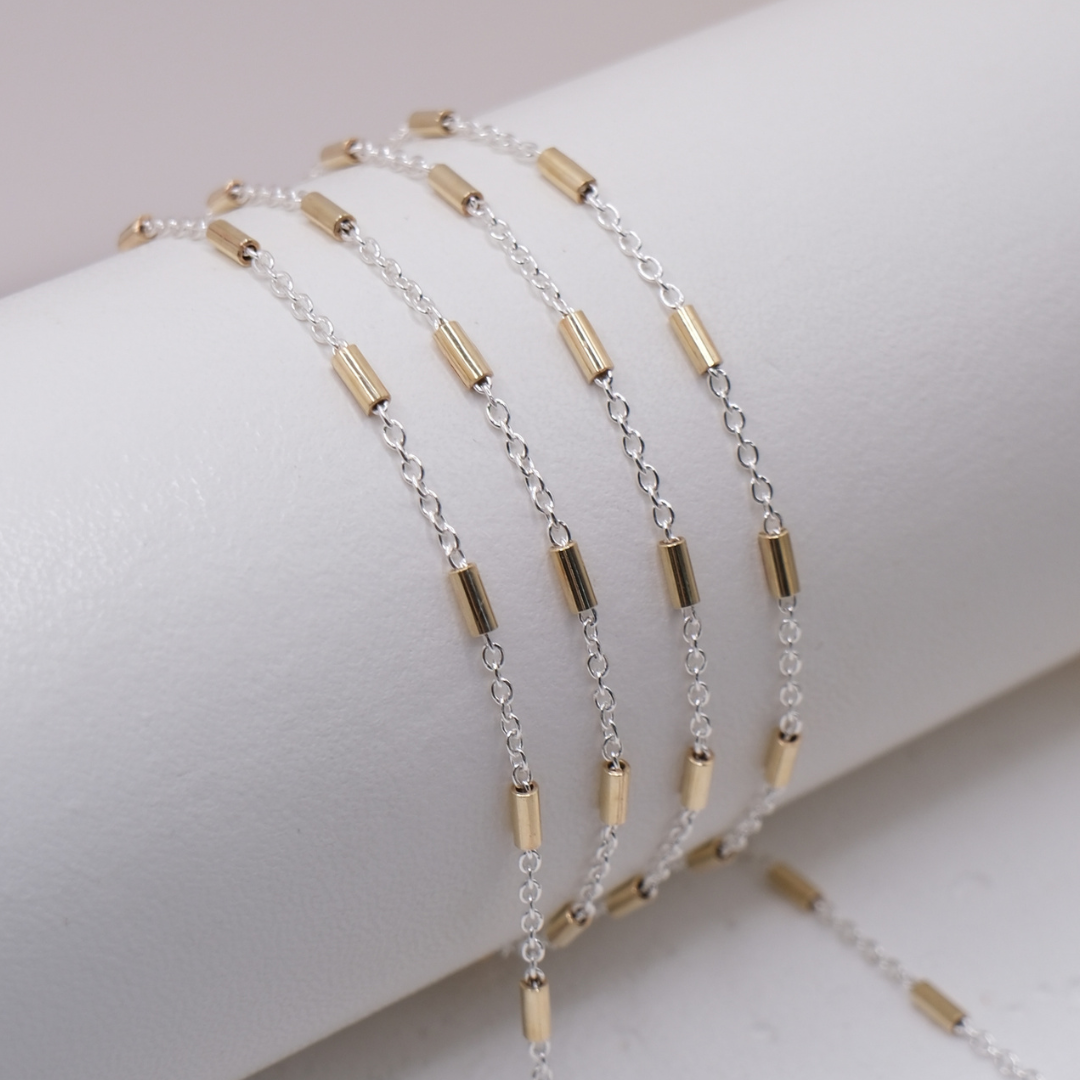 Mixed Metal Chain Permanent Jewellery Supplies