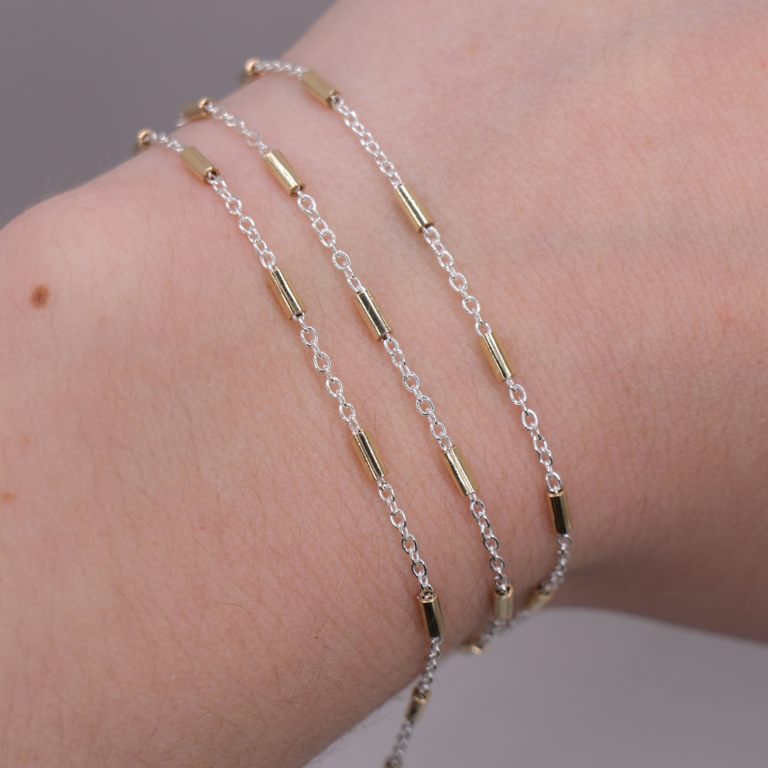 Mixed Metal Chain Permanent Jewellery Supplies