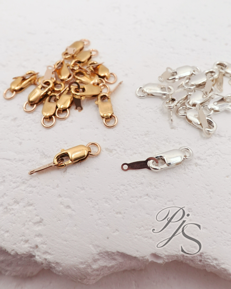 permanent jewellery gold filled sterling silver claps set