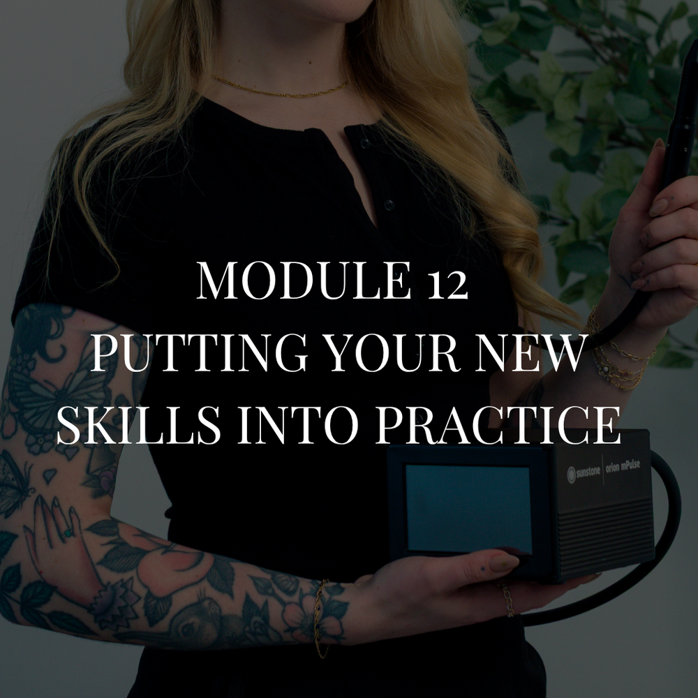 Module 12 putting your permanent jewellery skills into practice with client preparation and business launch guidance.