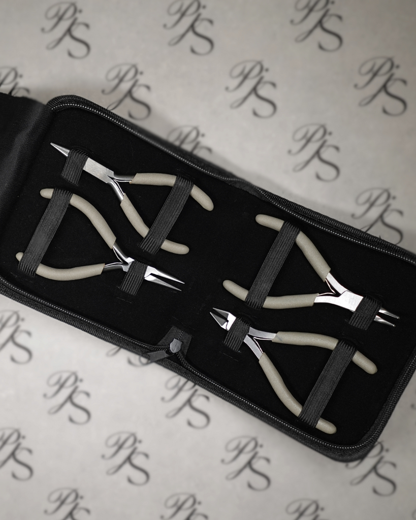 permanent jewellery plier set tools in black case